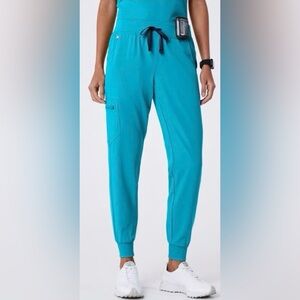 Figs Women's Bright Blue Jogger Scrub Pants Size Large